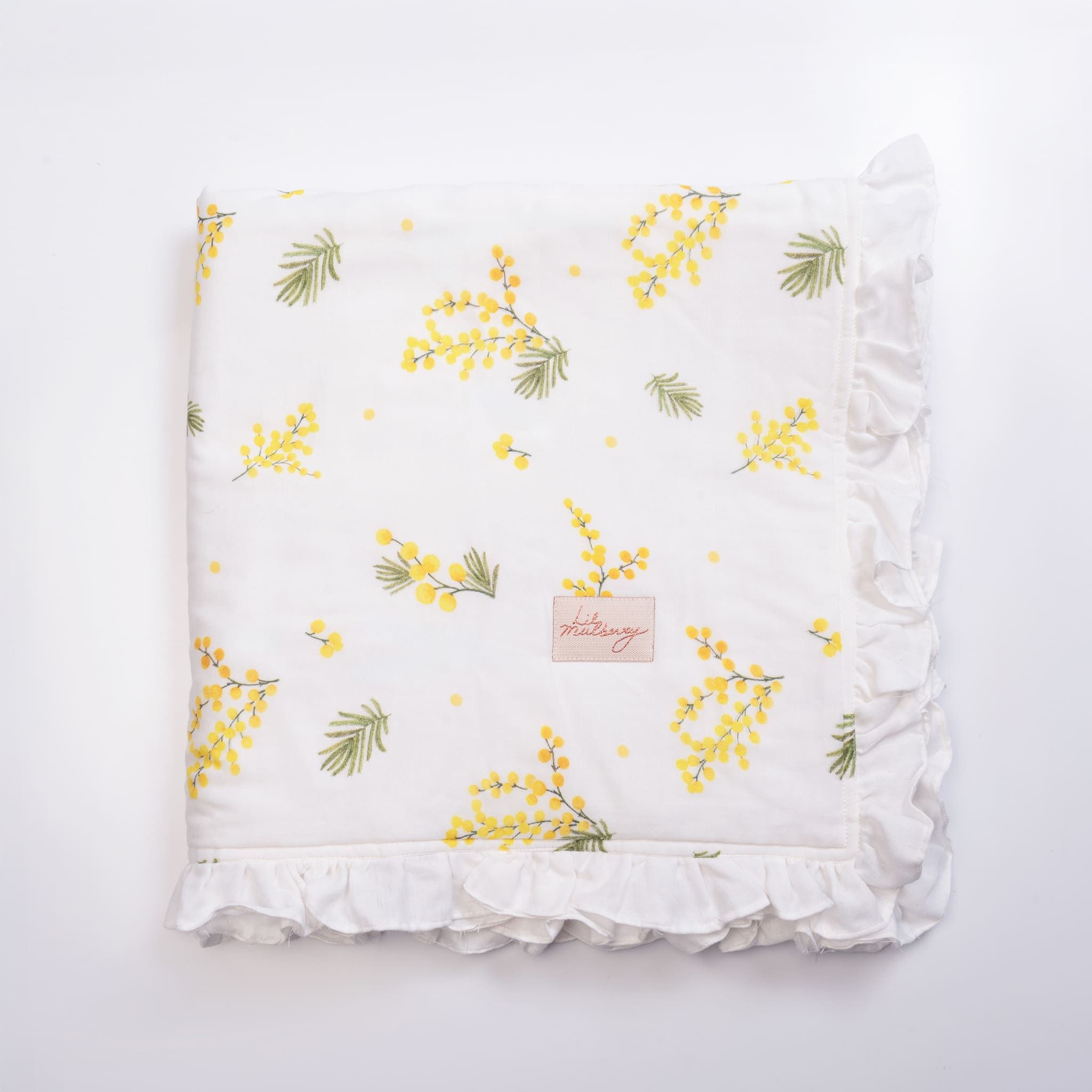 Mimosa Muslin Blanket with Frills 074